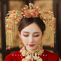 2022 streams Su steps Chinese style ancient clothing show and headwear luxury atmosphere Show and Hair Accessories Empress Dwedding Fengguan