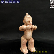 Han Dynasty rap figurines and music figurines antique pottery ornaments living room study hotel decoration business gifts antique collection