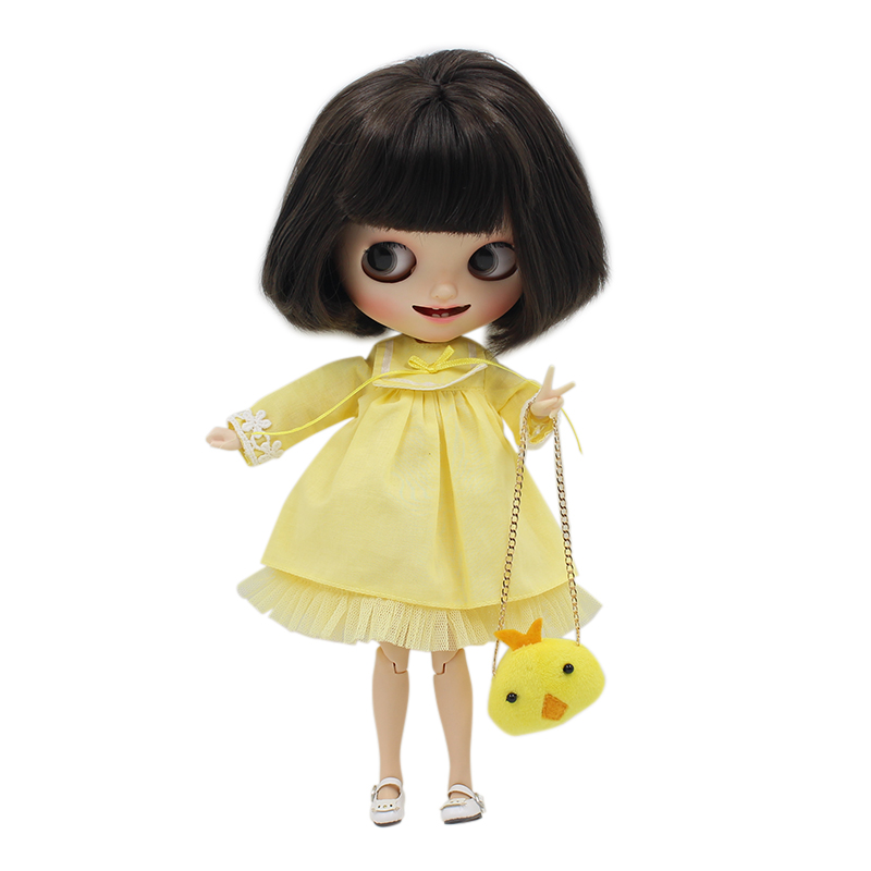 Pink Chicken Outfit Double Layers Lace Dress & Bag for 12'' Blythe Dolls Pink Chicken Outfit Double Layers Lace Dress & Bag for 12'' Blythe Dolls