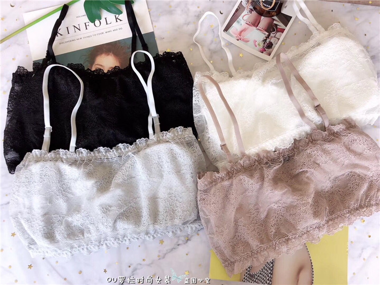 Áo quây ống đồ lót nữ không có vòng thép mỏng phần ngực nhỏ tụ tập chống trượt phía trên bọc ngực chống chói áo ngực - Ống áo lót bra