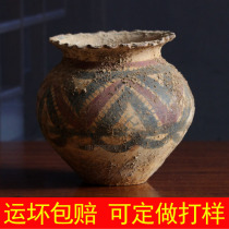 Majia Kiln Imitation Antique Color Pottery Yangshao Culture As Old Old Goods Bou Ancient Shelf Collection Handmade Without Earthen Painted Pottery Pendulum
