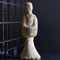 Antique Han Dynasty pottery figurines classical Chinese crafts ornaments pottery collections living room office desktop ornaments