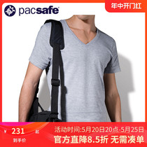 pacsafe backpack shoulder strap double lock head safety strap removable thick padded strap