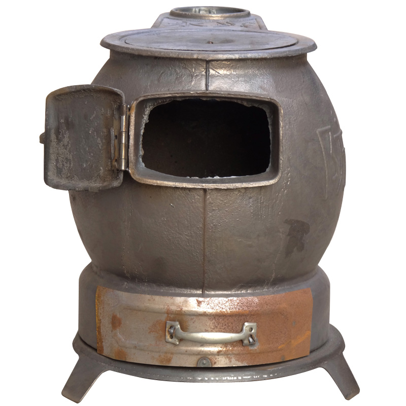 Wood stove cast iron coal stove home old-fashioned rural cannonball roasting stove pig iron indoor burning kang tong kang heating stove