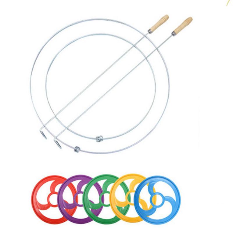 Solid Rolling Iron Ring Rolling Iron Ring Folk Children Toy 80 Rear Traditional Nostalgia Game Pushing Iron Ring 37CM Metal-Taobao