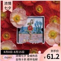 daparo Monets poppy beauty joint high-end flower brooch female original design badge jewelry Tanabata gift