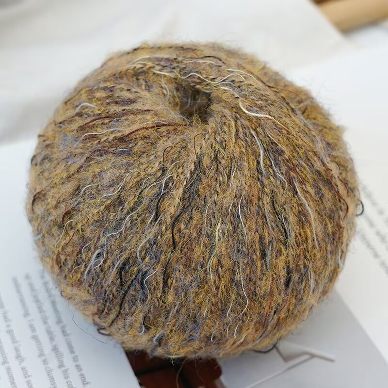 Alpaca Wool Hand-Knitted Yarn Balls, Colorful Wool Sweater and Scarf Yarn, Cross-Border Manufacturer Wholesale Alpaca Wool Hand-Knitted Yarn Balls, Colorful Wool Sweater and Scarf Yarn, Cross-Border Manufacturer Wholesale