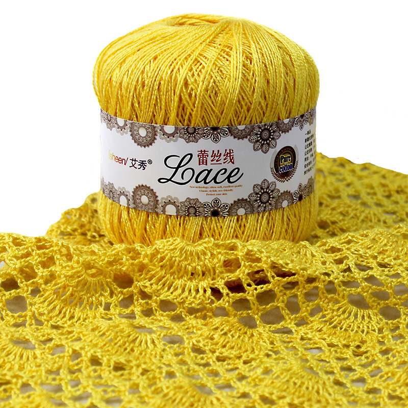Aixiu No. 8 Pearl Lace Thread Pure Cotton Crochet Thread Handmade DIY Knitting Summer Lace Yarn Fine Pure Cotton Thread Aixiu No. 8 Pearl Lace Thread Pure Cotton Crochet Thread Handmade DIY Knitting Summer Lace Yarn Fine Pure Cotton Thread