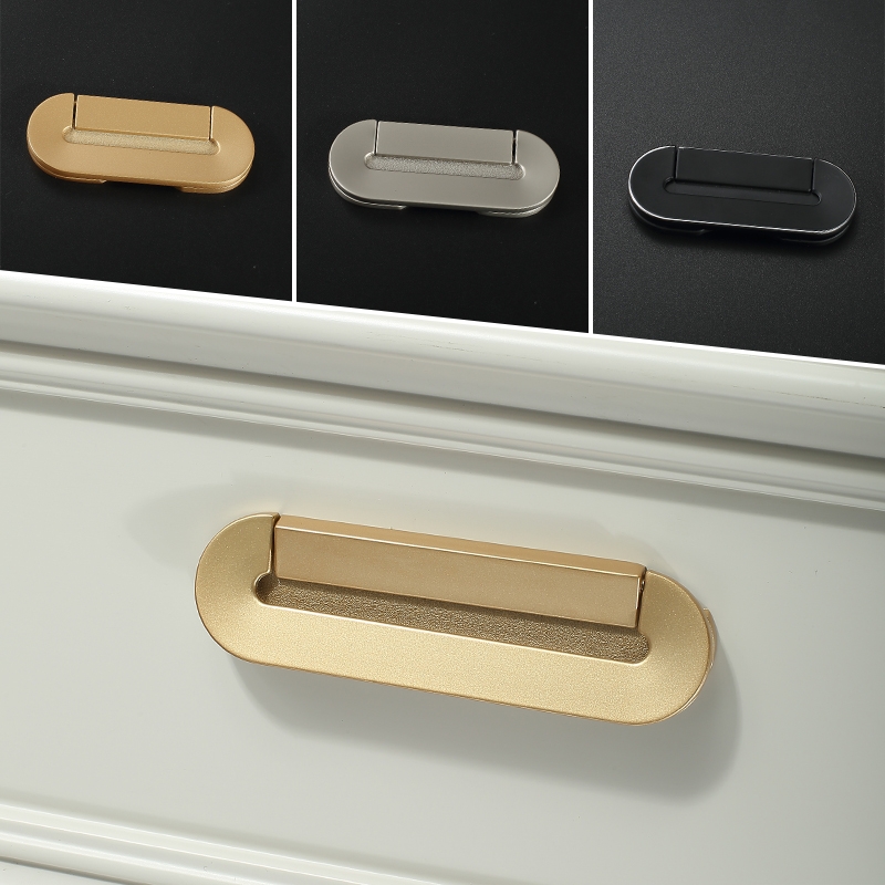 Drawer invisible secret handle non-perforated wardrobe door handle handle cabinet door handle modern simple cabinet handle