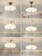 Qingyao Qingyao Bubble Vintage Cream Style Bedroom Lamp Artistic Dining Room Chandelier Fan Integrated Fan Lamp