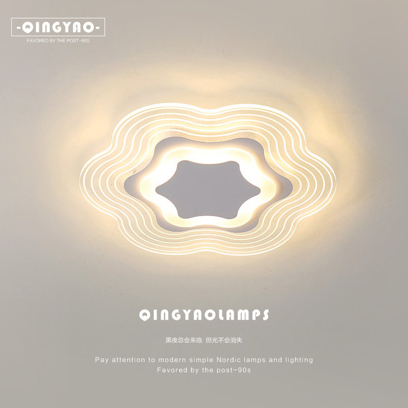 Bedroom Light LED Ceiling Lamp Minimalist Modern Nordic Light Lavish Creative Personality Cosy Net Red Book Room room Lamp