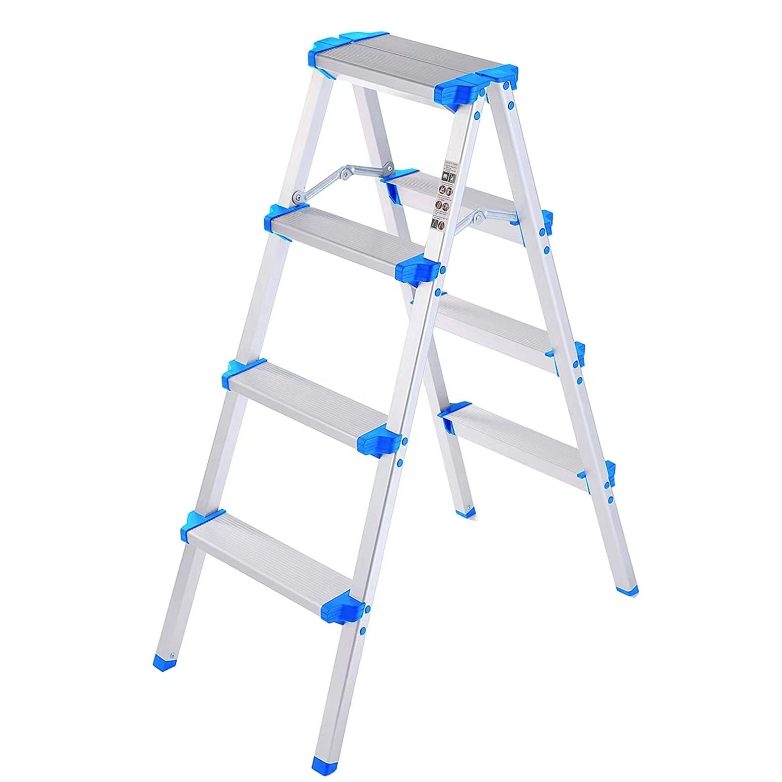 Lightweight four-step folding home outdoor photography aluminum alloy herringbone ladder multi-functional indoor decoration climbing ladder