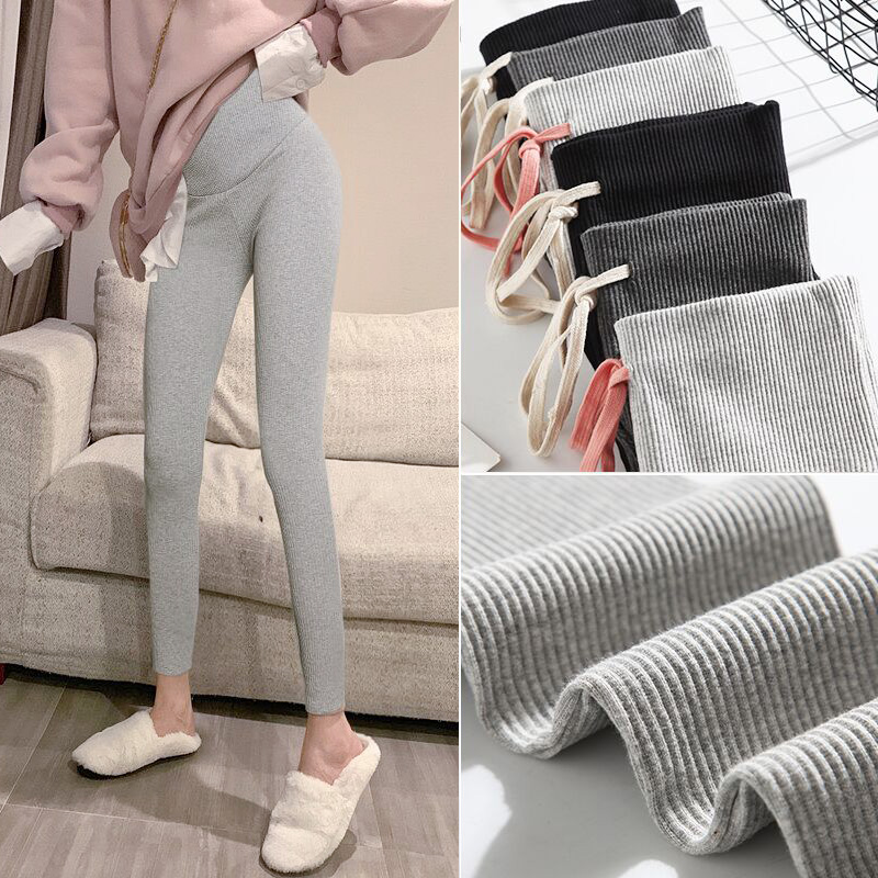 Pregnant women pants pants autumn and winter plus velvet pants maternity clothes spring and autumn thin fashion pants spring tide mom