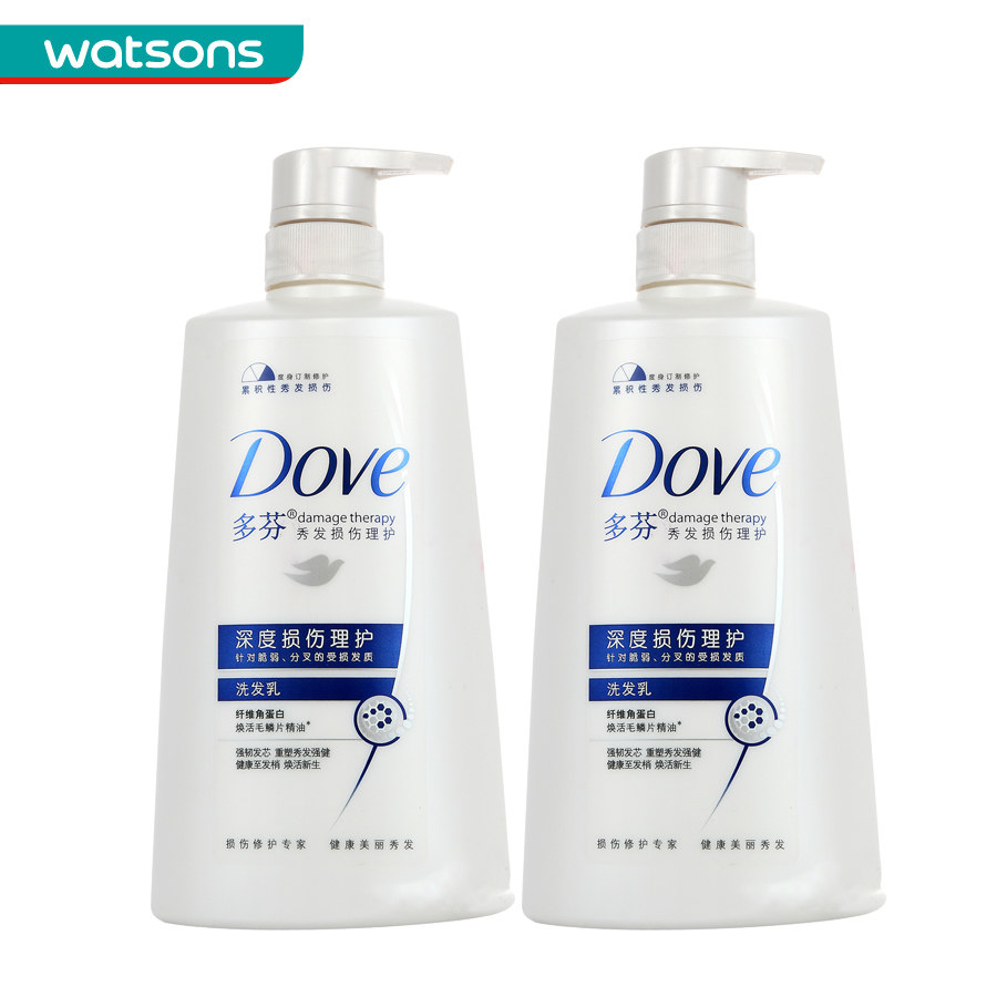 【屈臣氏】组合价 多芬深度损伤理护洗发乳700毫升 X2件