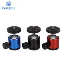 Mini three-hole detector Q29 spherical small tripod head 1_4 screw teeth miniature camera projector holder