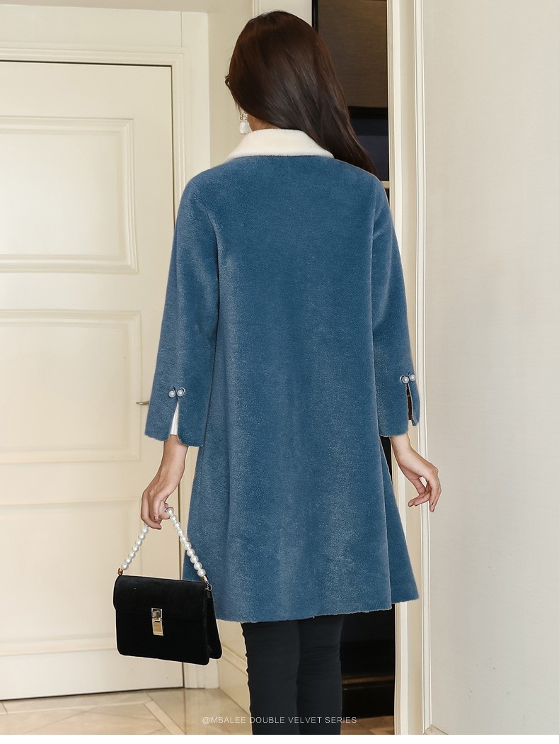 Manteau de fourrure femme MBALEE    - Ref 3171641 Image 34