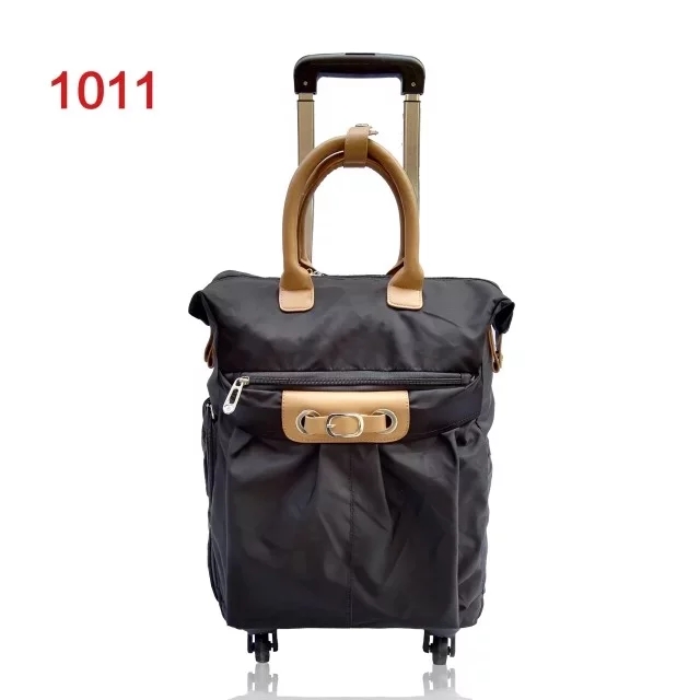 Có thể kéo túi dây kéo túi du lịch giỏ hàng hành lý nam và nữ vali du lịch ngắn 14 inch lên máy bay - Túi du lịch túi đựng quần áo du lịch