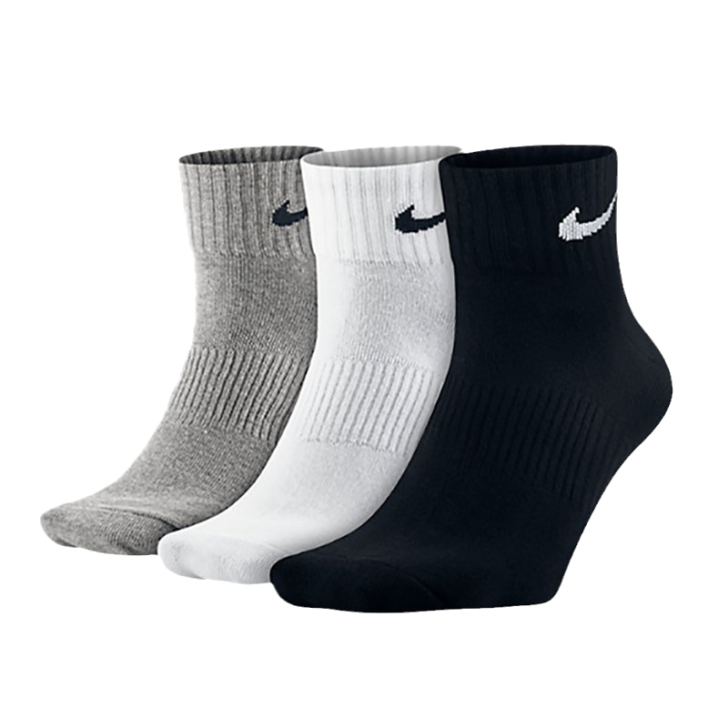Nike Genuine Breathable Socks Men's Socks Women's Socks Spring and Autumn Sports Training Socks Three Pairs Pack Mid-Calf Socks Sx4706