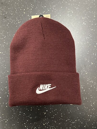 NIKE耐克红色针织帽男女帽冬季新款滑雪帽情侣冷帽骑行运动毛线帽