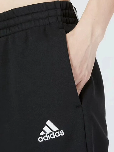 阿迪达斯加绒裤子男冬季新款正品束脚裤保暖卫裤篮球加厚运动裤男