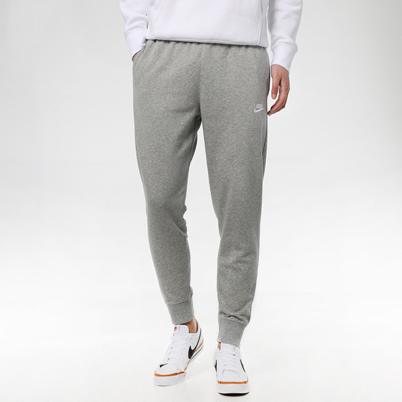 Nike Nike men's pants long pants light grey casual pants 2022 new loose running trackpants BV2680-063