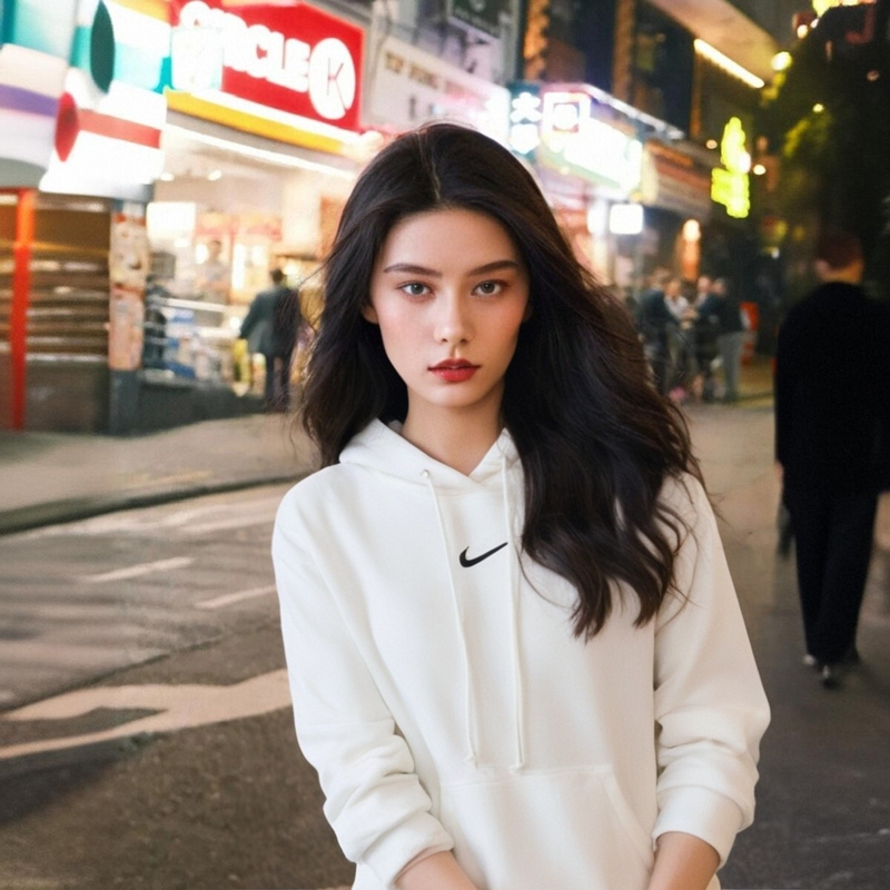 Nike Nike Hooded Sweatshirt Women's Fleece-Lined Warm Windproof Running Sportswear Long-Sleeved Pullover Trendy Dq5776