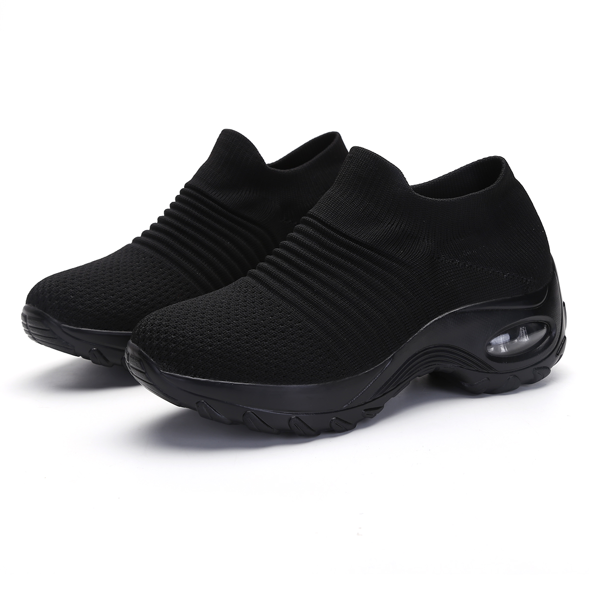 1839 Black Socksautumn Women's Shoes Walking shoes female walking shoes Small size   33   34 code Mom shoes Middle aged and elderly Rocking shoes female