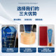 Solid Wood Crystal Trophy, Creative Blue Luminous Outstanding Employee Honor Award, High-End and Elegant Annual Meeting Commemorative Medal