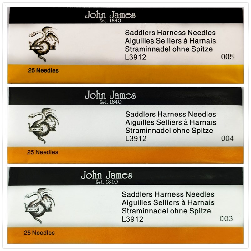 Handmade leather leather carving DIY sandalwood needle hand sewing needle John James embroidery needle Sewing needle Sewing tool