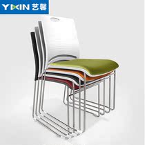 Conference room chair Simple training chair Staff mesh office computer chair Just talk guest chair 叠 落棋牌room chair