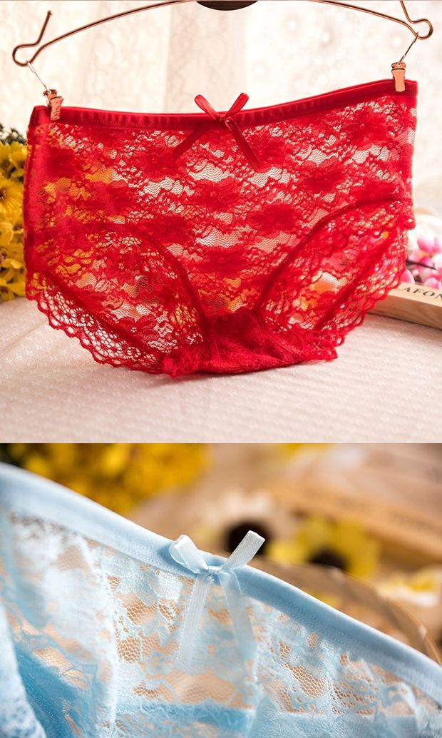 Áo lưới nữ trong suốt gợi cảm Vải cotton cám dỗ nhanh khô trong quần đùi tam giác bán buôn quần lót nữ trung niên