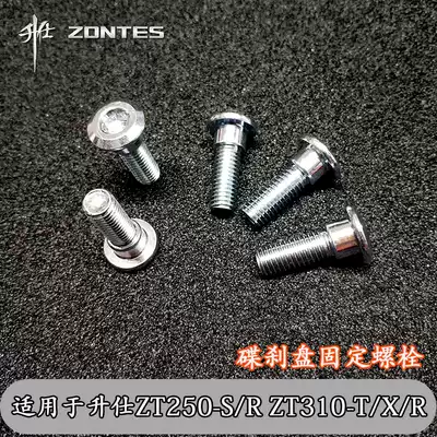Shengshi ZT250-S R ZT310-X T R Locomotive front and rear disc brake disc fixed hexagon bolt screw
