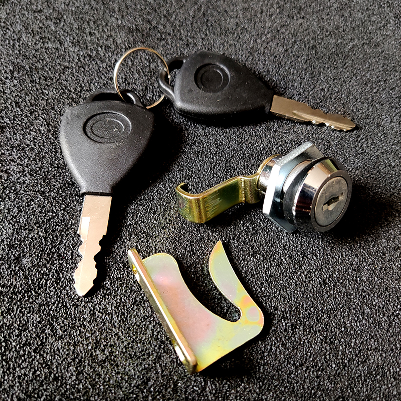 Electric Tricycle battery car Leisure universal glove box car lock tool box seat bucket lock seat cushion lock key accessories