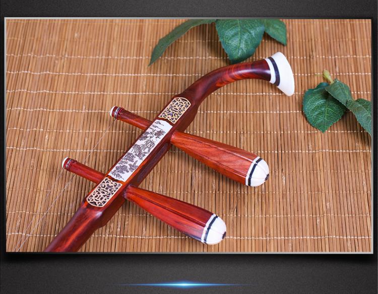 Rosewood Shen Hu Thượng Hải Opera Shen Hu Boss tất cả tre Tô Châu erhu nhạc cụ chuyên nghiệp chơi Shen Hu Gửi phụ kiện - Nhạc cụ dân tộc giá đàn nguyệt