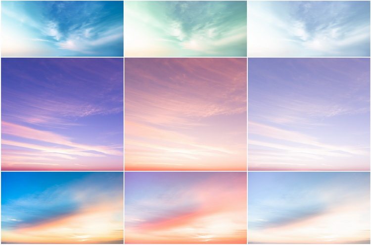 166组高清天空云彩叠加合成前景图片JPG摄影海报广告创意设计素材 vip免费下载