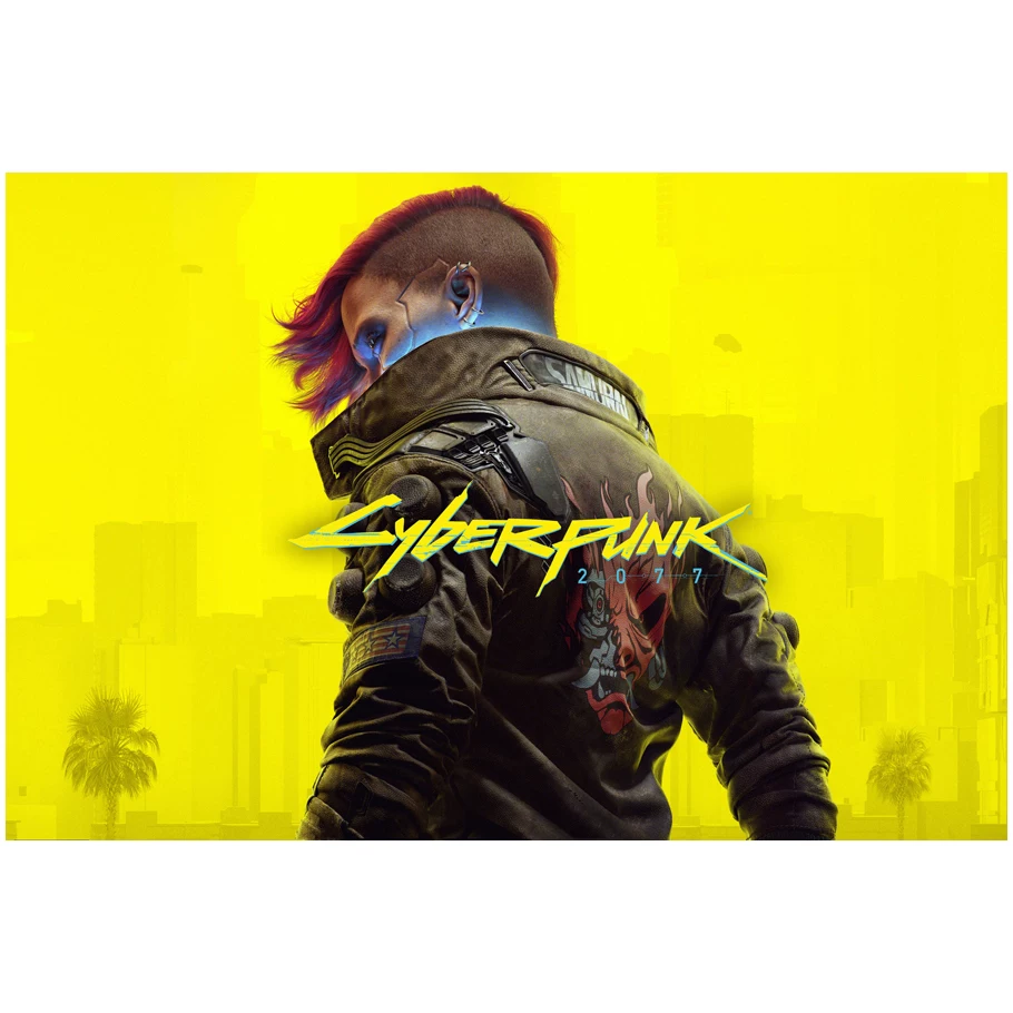 Постер игры Cyberpunk 2077, периферийное спортивное авто, металлический стиль, настенное стикер-комната, общежитие, спальня, декоративная картина