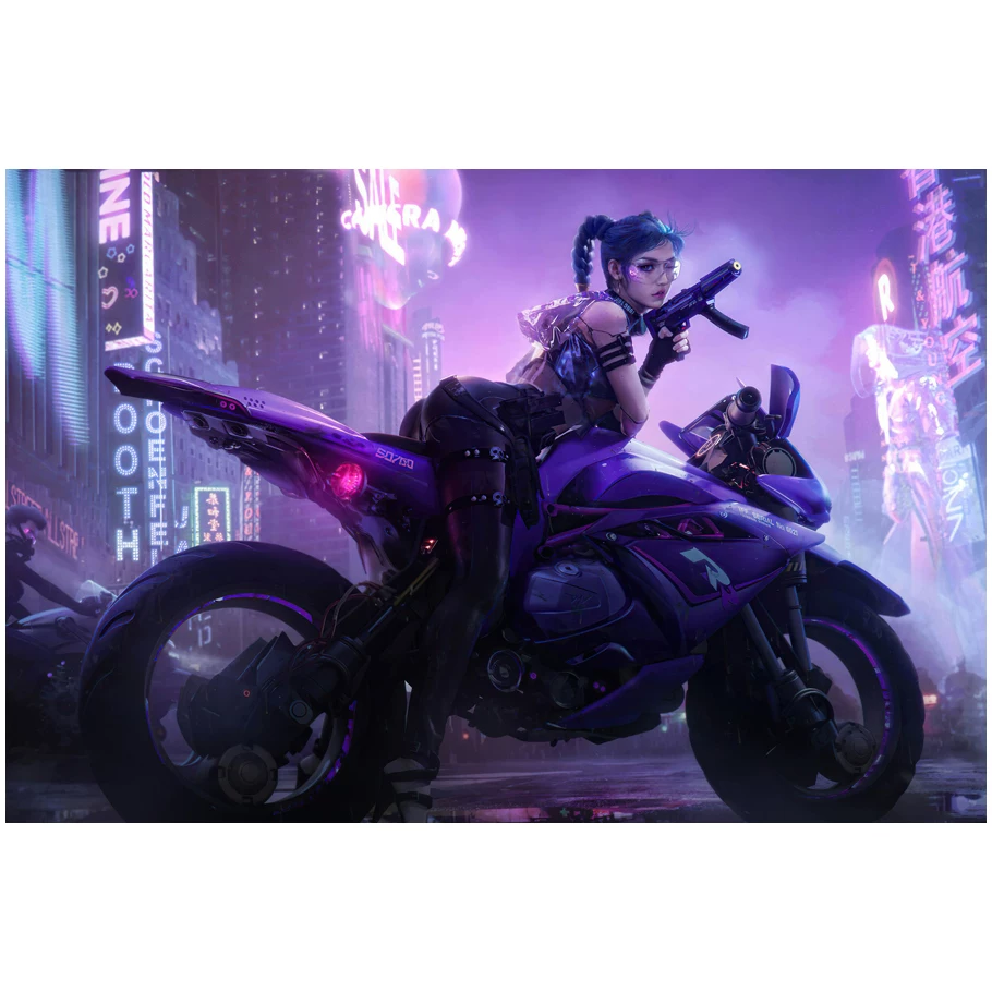Постер игры Cyberpunk 2077, периферийное спортивное авто, металлический стиль, настенное стикер-комната, общежитие, спальня, декоративная картина