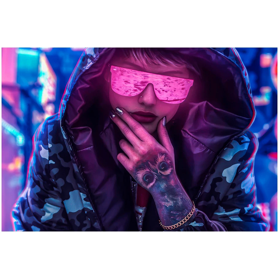 Постер игры Cyberpunk 2077, периферийное спортивное авто, металлический стиль, настенное стикер-комната, общежитие, спальня, декоративная картина