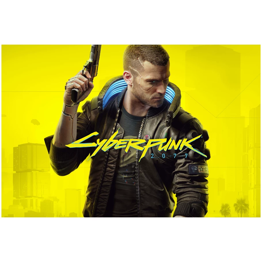 Постер игры Cyberpunk 2077, периферийное спортивное авто, металлический стиль, настенное стикер-комната, общежитие, спальня, декоративная картина
