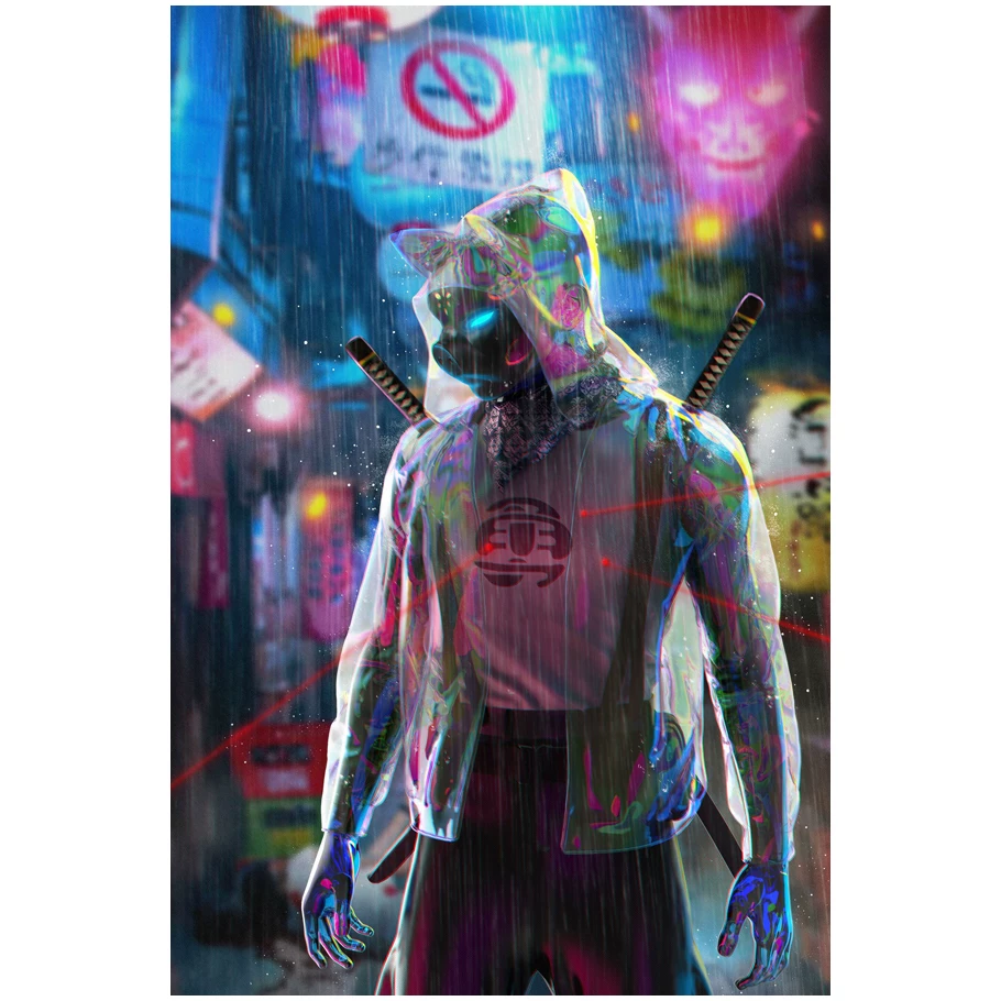 Постер игры Cyberpunk 2077, периферийное спортивное авто, металлический стиль, настенное стикер-комната, общежитие, спальня, декоративная картина