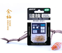 BKK Black Diamond Athletic Big package Golden sleeve with barb fish hook No barb fishing hook Fresh water Leisure Fishing Supplies
