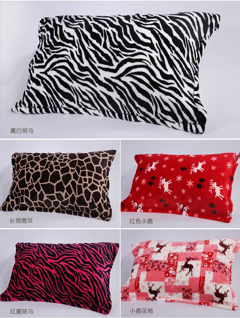 Tím mọng san hô nhung gối gối mùa đông dày ấm flannel bao gối với một màu giá duy nhất đồng bằng rắn mềm - Khăn gối vỏ gối