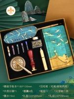 Книга, комплект, ручка, кисть для письма, 11 шт