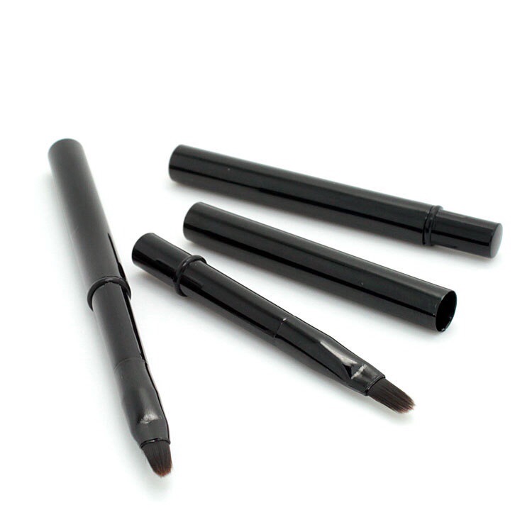 Portable mini lip brush brush brush brush brush short lip brush cover for lip eye liner