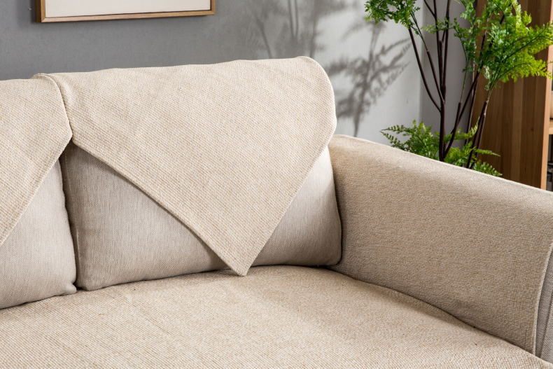 Bốn mùa phổ quát bọc sofa màu be chống trượt đệm bông sofa đệm vải mỏng đơn giản đầy đủ khăn sofa - Ghế đệm / đệm Sofa mút sofa