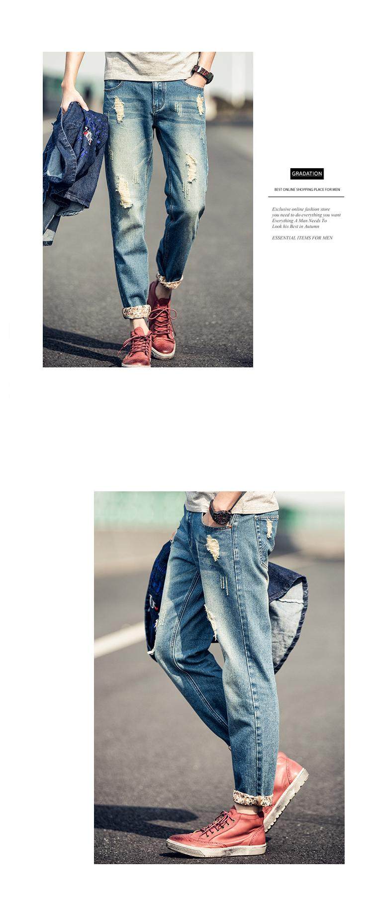 Jeans pour adolescent droite en vrac pour été - Ref 1461984 Image 18