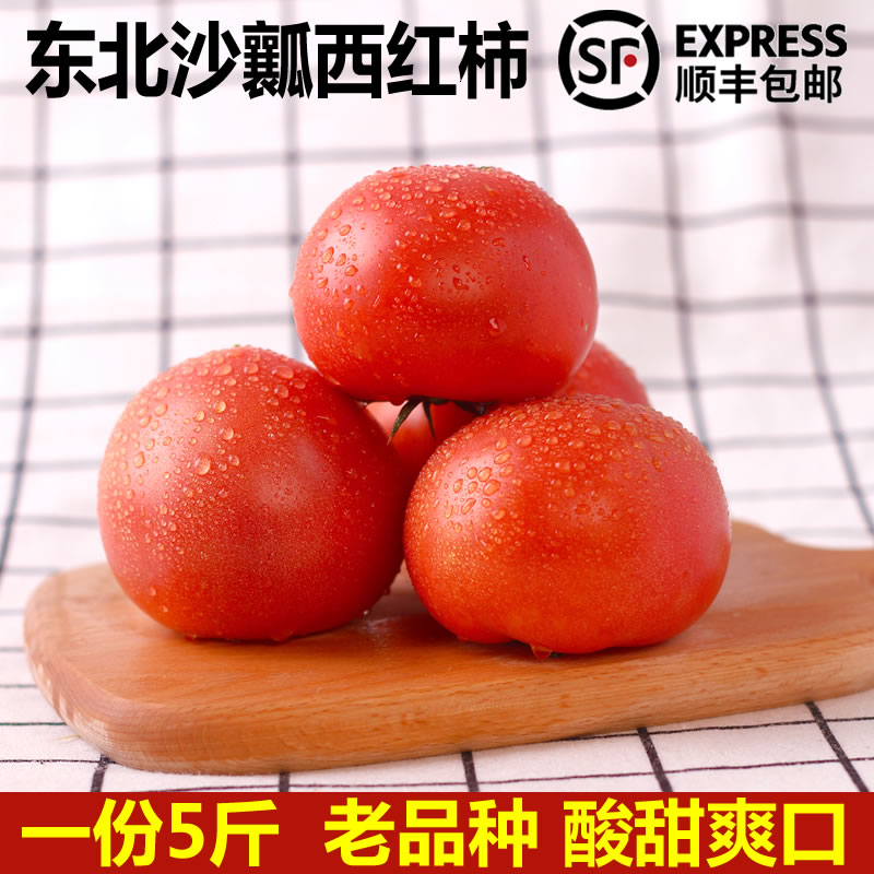 Northeast tomato sand and old varieties naturally cooked fresh tomato raw eat fruit and vegetables and tomatoes 5 kg