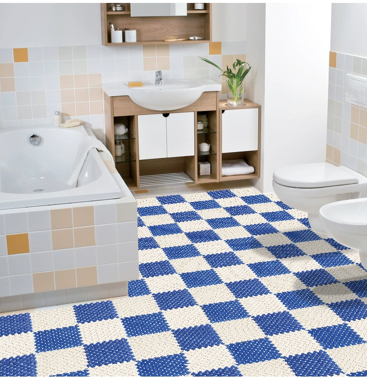 Phòng tắm mat phòng tắm hồ bơi khảm mat nhà bếp có thể cắt thảm không thấm nước tắm mat thảm cao su chống trượt nhà tắm