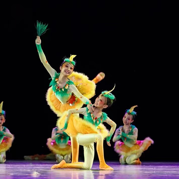 The 8Th Happy Cuckoo Xiaohe Style Dance Performance Costumes Female Animal Performance Costumes