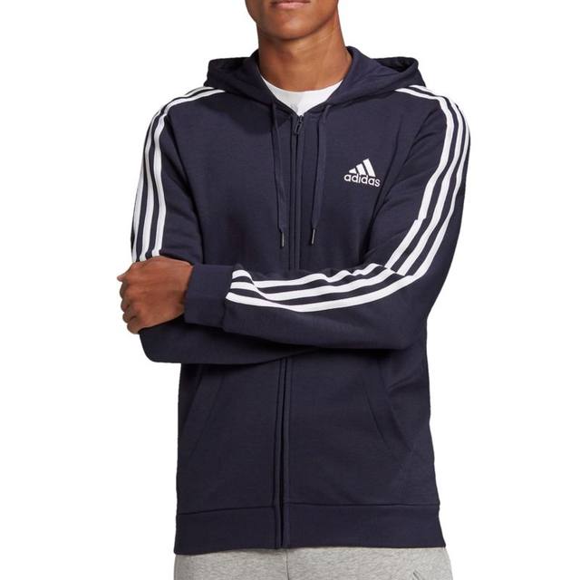 ເສື້ອຍືດຜູ້ຊາຍ Adidas/Adidas hoodie ໂລໂກ້ໂລໂກ້ແບບຄລາສສິກສາມເສັ້ນທີ່ອົບອຸ່ນໃນລະດູໃບໄມ້ປົ່ງແລະລະດູໃບໄມ້ປົ່ງ